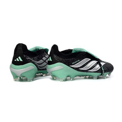 Adidas Predator 26 Elite Tongue Black, White and Green Firm Ground FG Football Boot