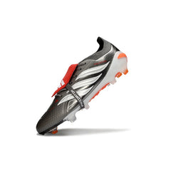 Adidas Predator 26 Elite Tongue Gray, Orange and White Firm Ground FG Football Boot