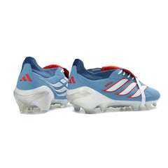 Adidas Predator 26 Elite Tongue Light Blue and White Firm Ground FG Football Boot