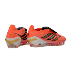 Adidas Predator 26 Elite Tongue Orange, Black and Golden Firm Ground FG Football Boot