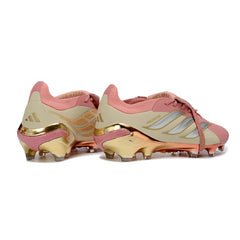Adidas Predator 26 Elite Tongue Pink and Beige Firm Ground FG Football Boot