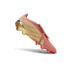 Adidas Predator 26 Elite Tongue Pink and Beige Firm Ground FG Football Boot