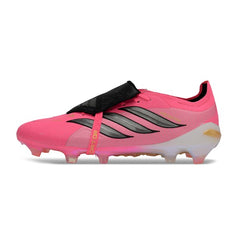 Adidas Predator 26 Elite Tongue Pink and Black Firm Ground FG Football Boot
