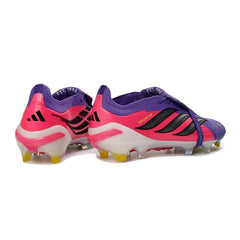 Adidas Predator 26 Elite Tongue Pink and Purple Kids Firm Ground FG Football Boot