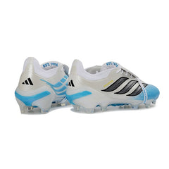 adidas Predator ホワイト/ブルー シューズ Adidas Predator 26 Elite Tongue White and Blue Firm Ground FG