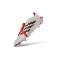 Adidas Predator 26 Elite Tongue White and Orange Firm Ground FG Football Boot