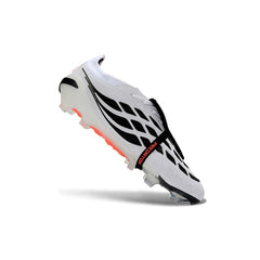 Adidas Predator 26 Elite Tongue White, Purple and Black Firm Ground FG Football Boot