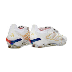 Adidas Predator 26 Elite Tongue Zidane White and Golden Firm Ground FG Football Boot