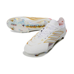 adidas Predator Elite 新品 取替式26.5cm 替えピン付 Adidas Predator 26 Elite Zidane White and Golden Firm Ground FG