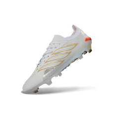 Adidas Predator 26 Elite Zidane White and Golden Firm Ground FG Football Boot