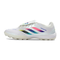 Adidas Predator 26 League Tongue White, Pink and Blue Turf TF Football Boot
