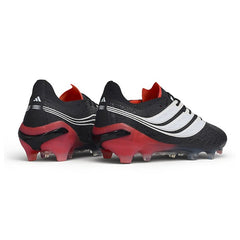 Adidas Predator 27 Elite Black, Red and White Firm Ground FG Football Boot