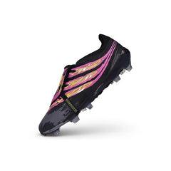 Adidas Predator 27 Elite Tongue Black and Pink Firm Ground FG Football Boot