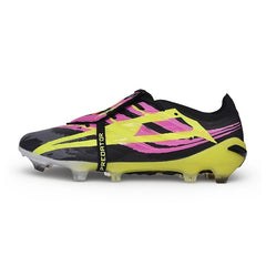 Adidas Predator 27 Elite Tongue Black, Yellow and Pink Firm Ground FG Football Boot