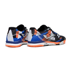 Joma Regate Rebound Black Orange Blue and Gray Indoor IC Football Boot