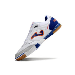 Joma Top Flex 24 White Blue and Orange Futsal IC Football Boot