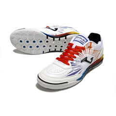 Joma Top Flex Rebound White Red and Blue Indoor IC Football Boot
