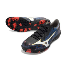 Mizuno Alpha III Elite Black and Blue Turf TF Football Boot