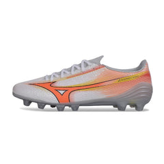 Mizuno Alpha III Elite Gray and Orange Firm Ground FG Football Boot