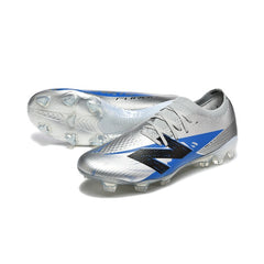 New Balance Furon Team V8 Silver and Blue Firm Ground FG Football Boot