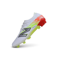 New Balance Furon Team V9 White, Green and Red Firm Ground FG Football Boot