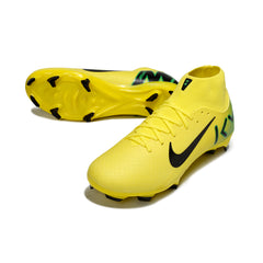 Nike Air Zoom Mercurial Superfly 10 Academy Mbappe Yellow and Black Firm Ground FG Football Boot