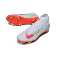 Nike Air Zoom Mercurial Superfly 10 Academy White, Orange and Pink Firm Ground FG Football Boot