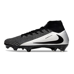 Nike Air Zoom Mercurial Superfly 10 Elite Black and Silver Firm Ground FG Football Boot