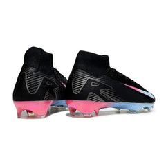 Nike Air Zoom Mercurial Superfly 10 Elite Black Blue and Pink Firm Ground FG Football Boot