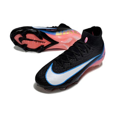 Nike Air Zoom Mercurial Superfly 10 Elite Black Pink and Blue Firm Ground FG Football Boot