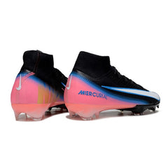Nike Air Zoom Mercurial Superfly 10 Elite Black Pink and Blue Firm Ground FG Football Boot