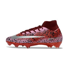 Nike Air Zoom Mercurial Superfly 10 Elite Dark Red and Silver Firm Ground FG Football Boot