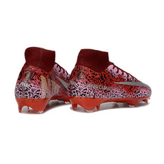 Nike Air Zoom Mercurial Superfly 10 Elite Dark Red and Silver Firm Ground FG Football Boot