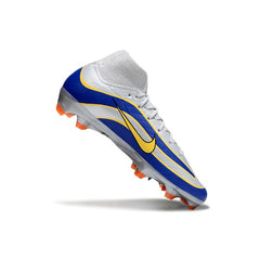 Nike Air Zoom Mercurial Superfly 10 Elite Gray and Blue Firm Ground FG Football Boot
