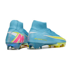 Nike Air Zoom Mercurial Superfly 10 Elite Light Blue and Yellow Firm Ground FG Football Boot