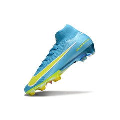 Nike Air Zoom Mercurial Superfly 10 Elite Light Blue and Yellow Firm Ground FG Football Boot