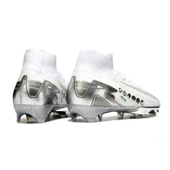 Nike Air Zoom Mercurial Superfly 10 Elite White and Silver Firm Ground FG Football Boot