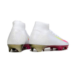 Nike Air Zoom Mercurial Superfly 10 Elite White and Pink Firm Ground FG Football Boot