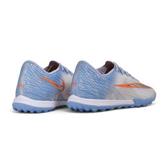 Nike Air Zoom Mercurial Superfly 11 Elite Gray and Light Blue Turf TF Football Boot
