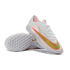 Nike Air Zoom Mercurial Superfly 11 Elite White and Golden Turf TF Kids Football Boot