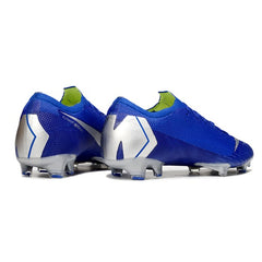 Nike Air Zoom Mercurial Vapor 12 Elite Blue and Silver Firm Ground FG Football Boot