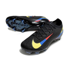 Nike Air Zoom Mercurial Vapor 16 Elite Black Yellow Blue and Red Firm Ground FG Football Boot