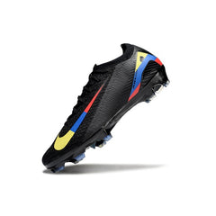 Nike Air Zoom Mercurial Vapor 16 Elite Black Yellow Blue and Red Firm Ground FG Football Boot