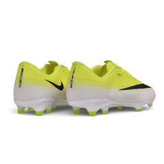 Nike Air Zoom Mercurial Vapor 17 Academy White and Green Firm Ground FG Football Boot