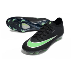 Nike Air Zoom Mercurial Vapor 17 Atomknit Elite Black and Green Firm Ground FG Football Boot