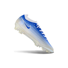 Nike Air Zoom Mercurial Vapor 17 Atomknit Elite White and Blue Firm Ground FG Football Boot