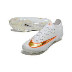 Nike Air Zoom Mercurial Vapor 17 Atomknit Elite White and Golden Firm Ground FG Football Boot