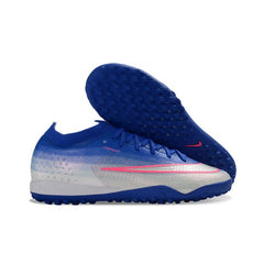 Nike Air Zoom Mercurial Vapor 17 Elite Blue and White Turf TF Kids Football Boot