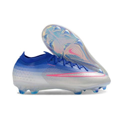 Nike Air Zoom Mercurial Vapor 17 Elite Blue, Pink and White Firm Ground FG Kids Football Boot