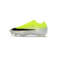 Nike Air Zoom Mercurial Vapor 17 Elite Fluorescent Green and White Firm Ground FG Kids Football Boot